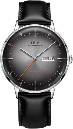 Automatic Watches for Men Self-Winding Watch with Leather Strap