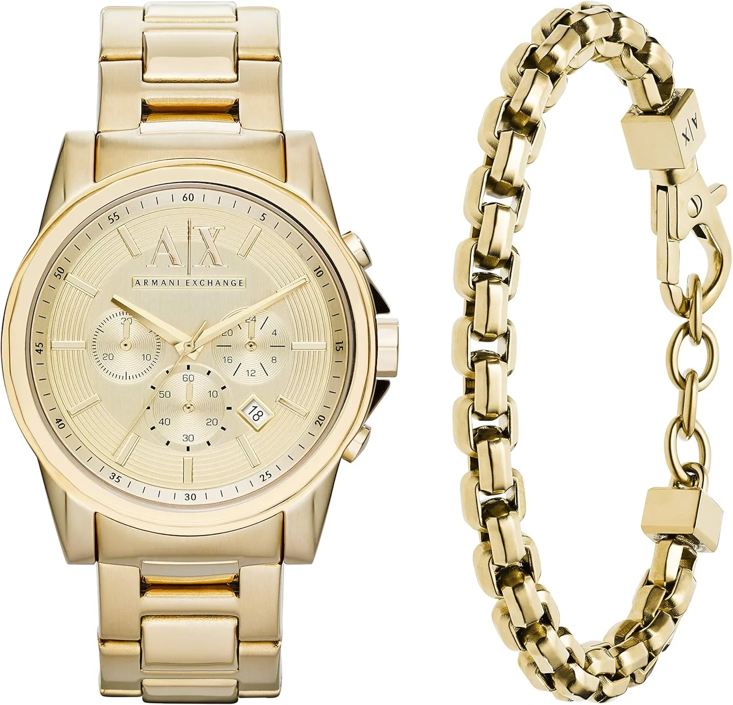 A|X Armani Exchange Chronograph Watch for Men with Leather, Stainless Steel or Silicone Band