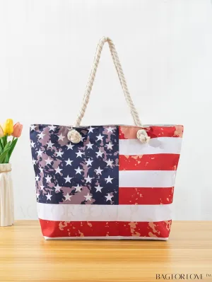 BagForLove - Flag Pattern Student Tote: Show Your National Pride!