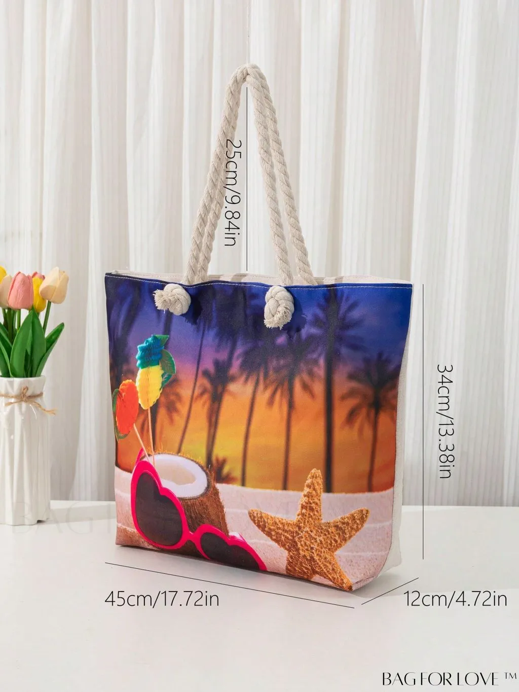 BagForLove - Flag Pattern Student Tote: Show Your National Pride!