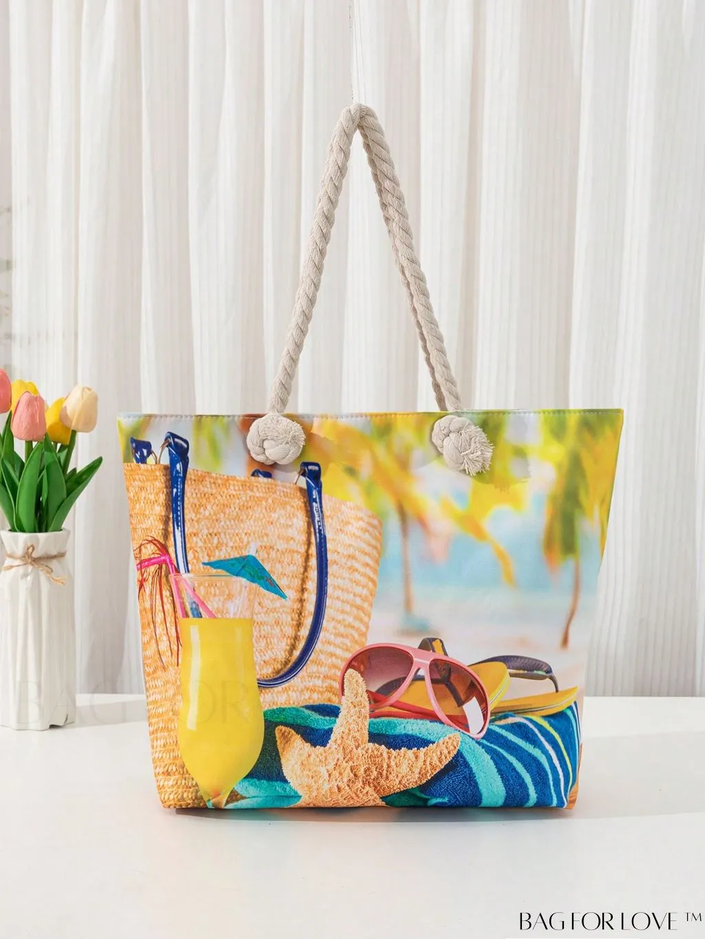 BagForLove - Flag Pattern Student Tote: Show Your National Pride!