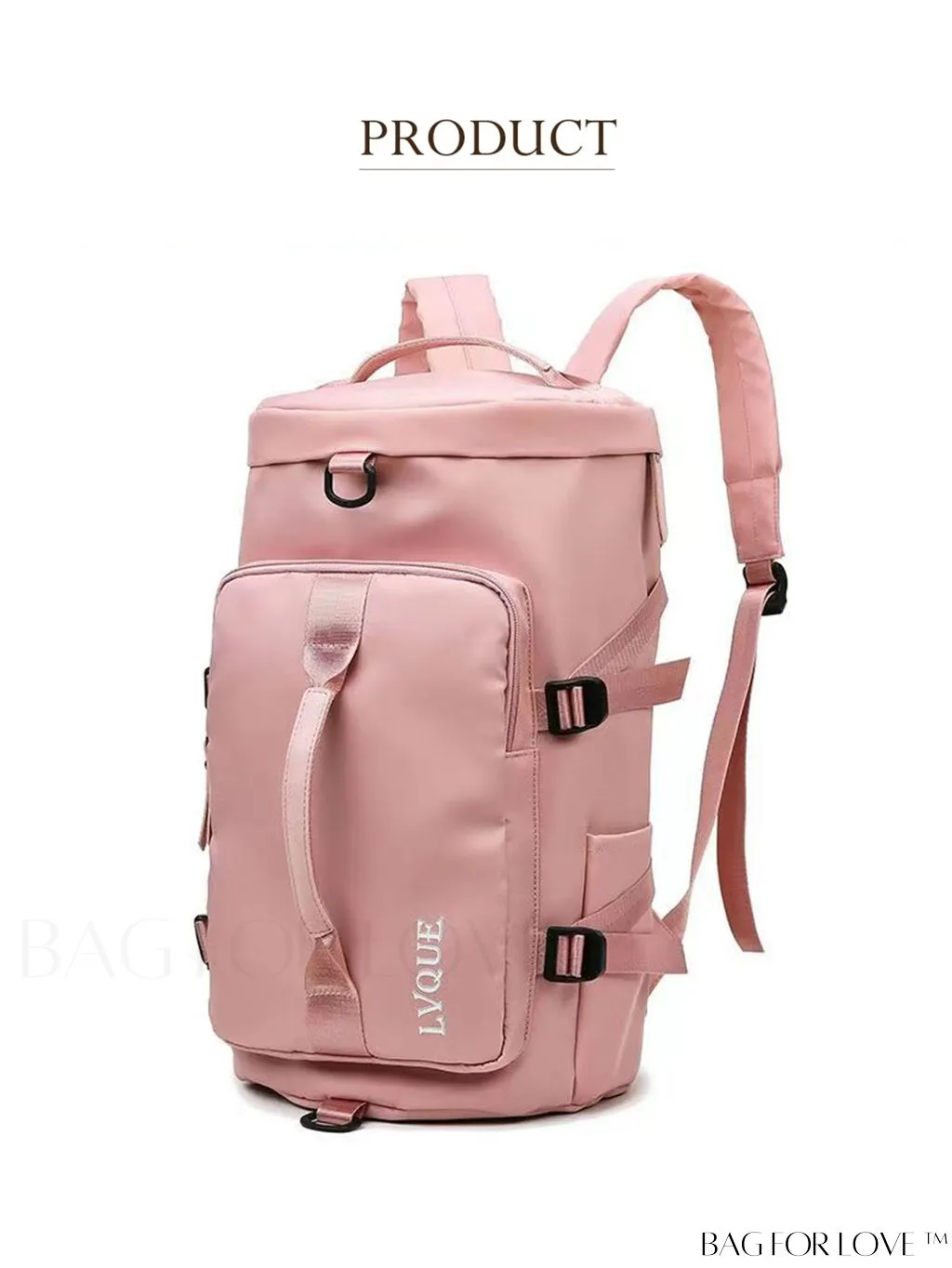 BagForLove - Large Capacity Sports Bag With Wet/Dry Separation, Ideal for Fitness, Travel, and Outdoor Activities