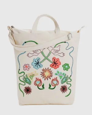BAGGU Zip Duck Bag - Embroidered Birds