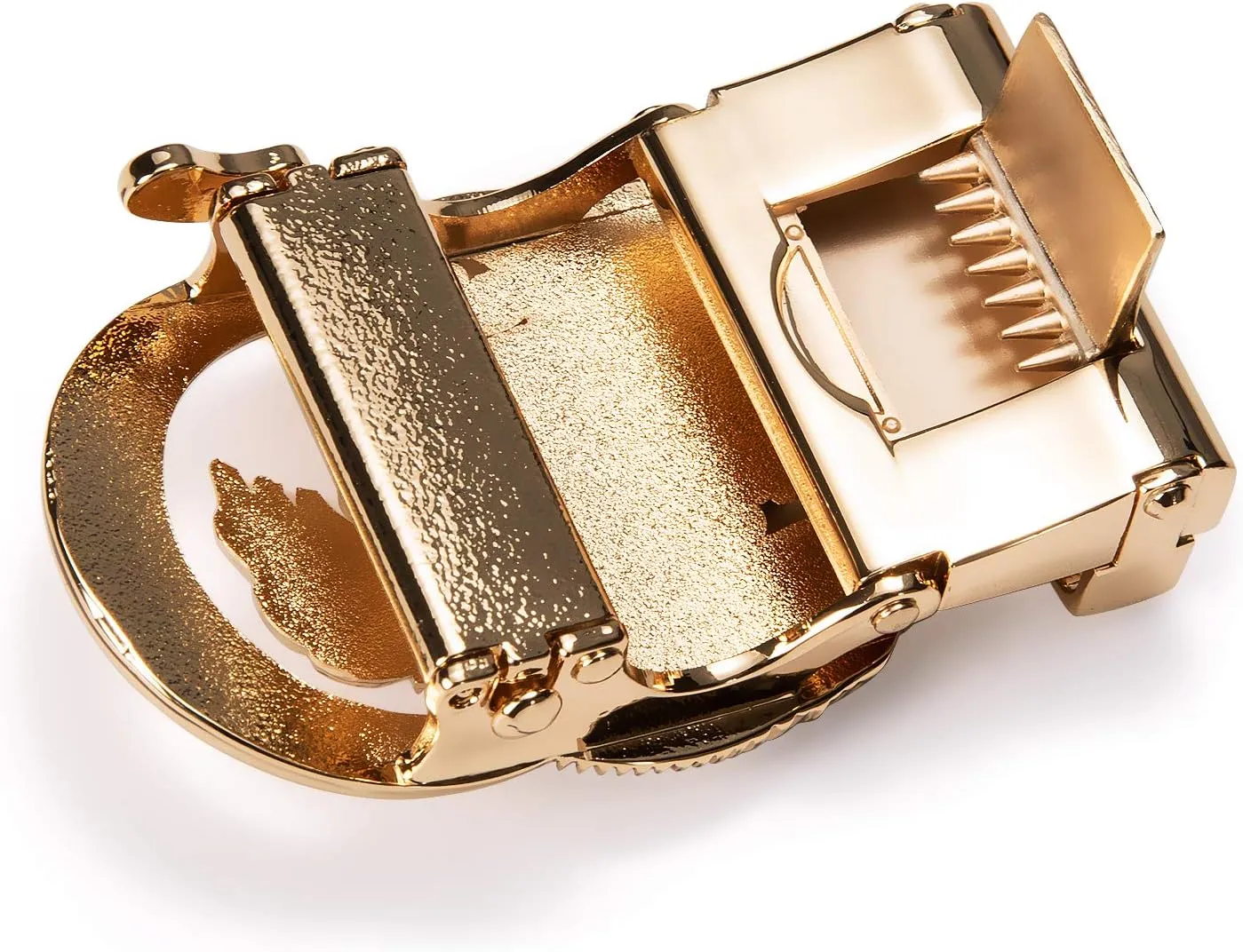 Barry.Wang Mens Ratchet Belt,Genuine Leather Belts 1 3/8" Automatic Buckle Carnival Dress Casual,Trim To Fit