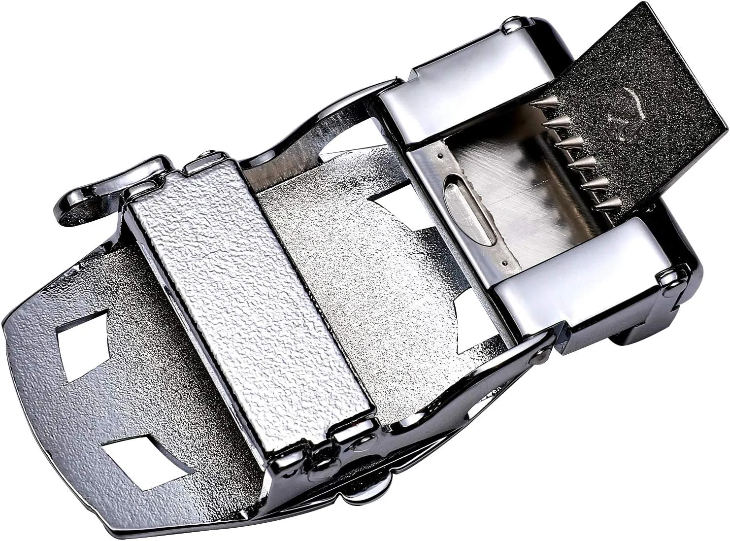 Barry.Wang Mens Ratchet Belt,Genuine Leather Belts 1 3/8" Automatic Buckle Carnival Dress Casual,Trim To Fit