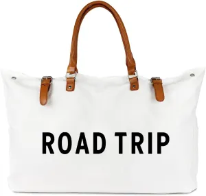 Beach Bag with Vegan Leather Handle, Extra Large Beach Bag for Women Waterproof Sandproof, White