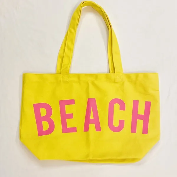 BEACH Canvas Tote
