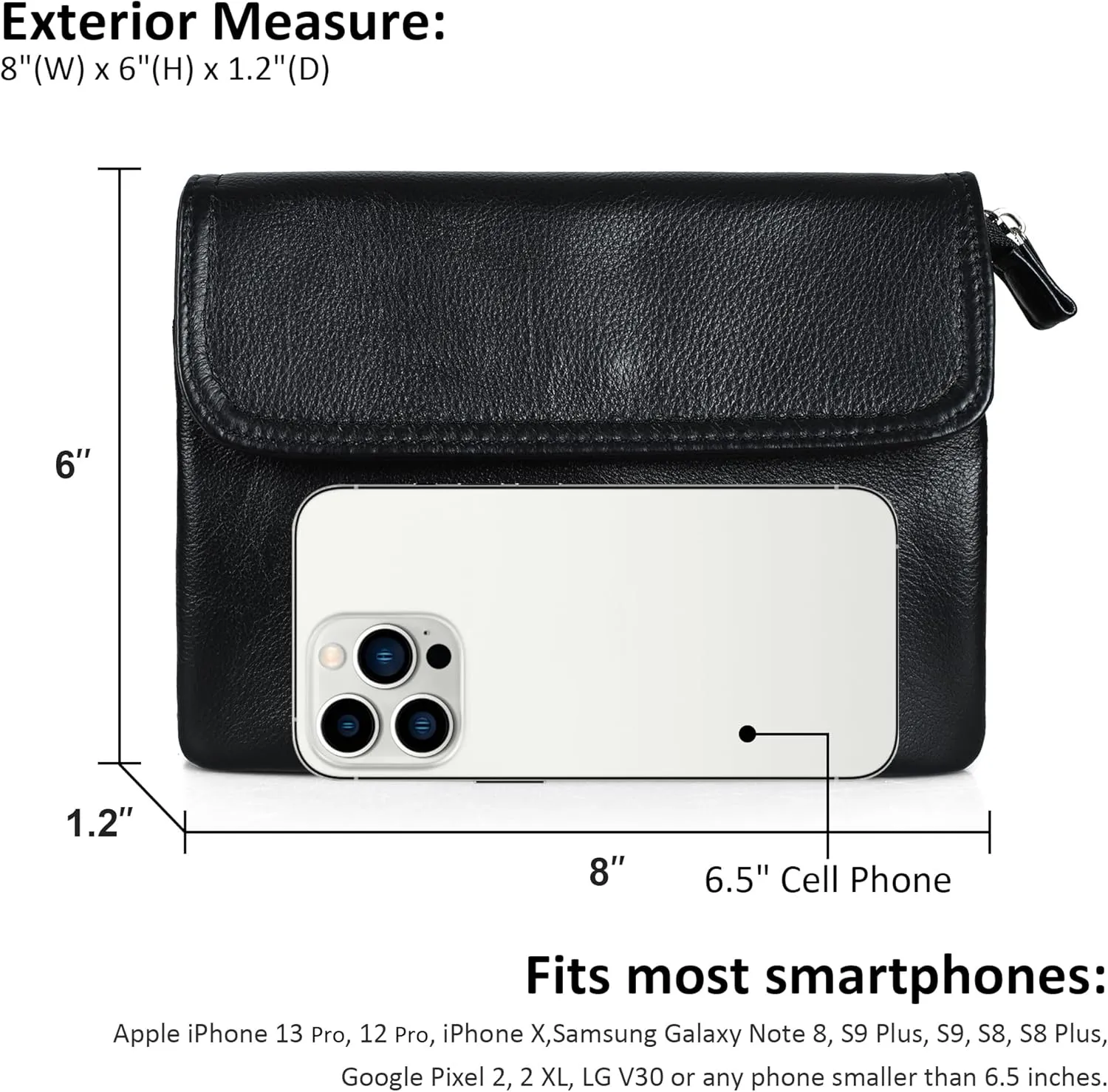 befen Genuine Leather Small Crossbody Bags for Women Cell Phone Bag Cross Body Purses,Silver Zipper