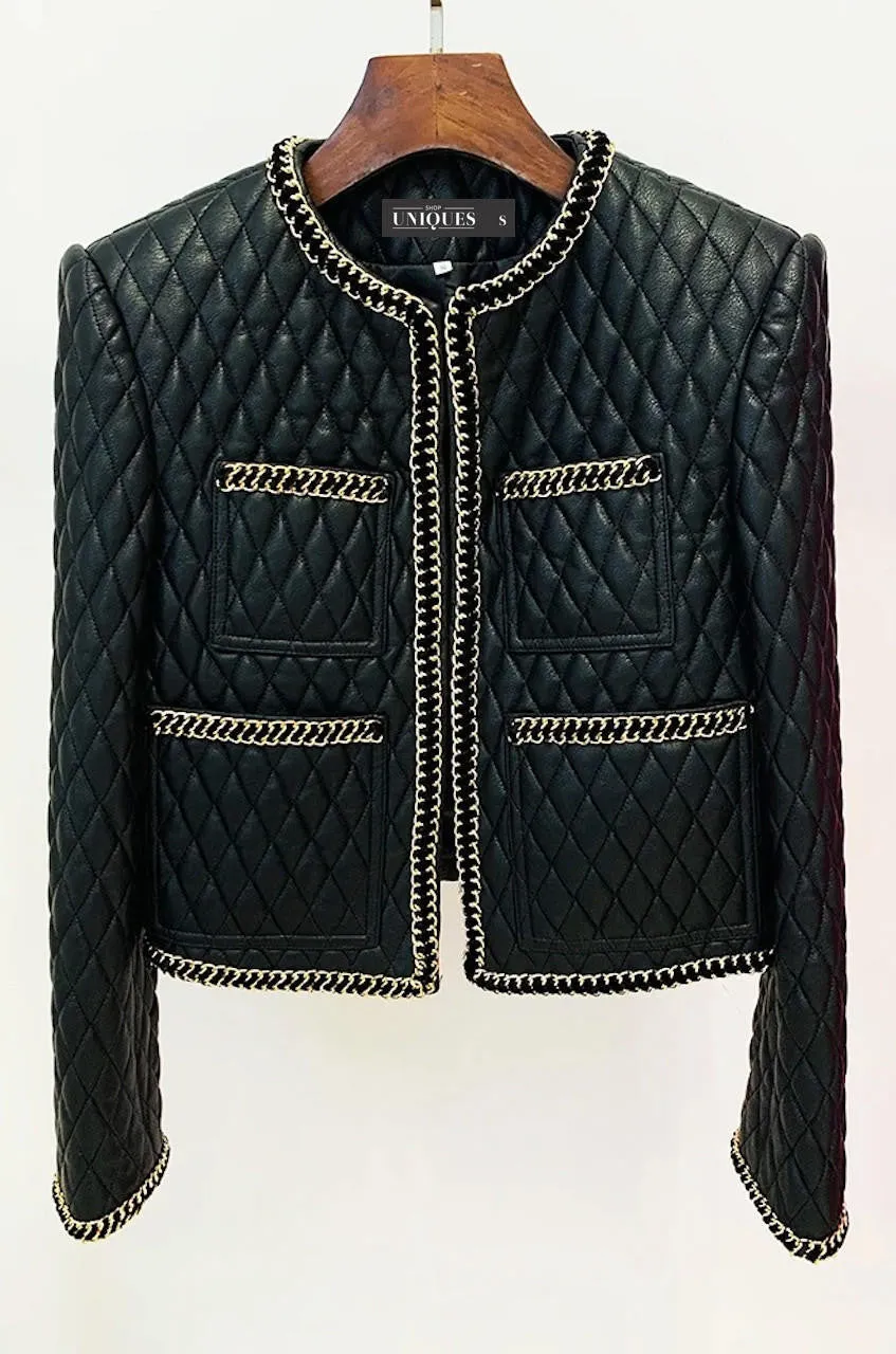 Bella Quilted Leather Jacket