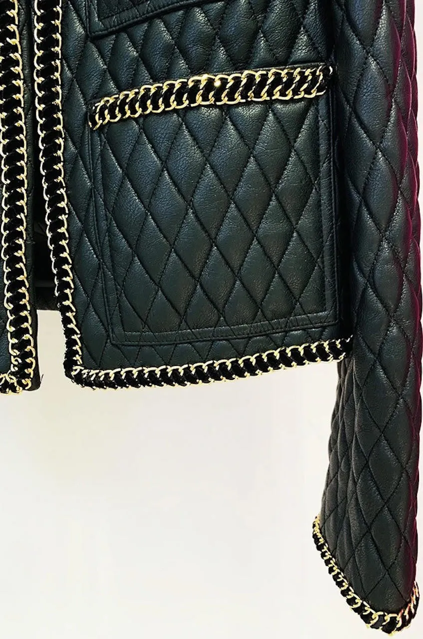 Bella Quilted Leather Jacket