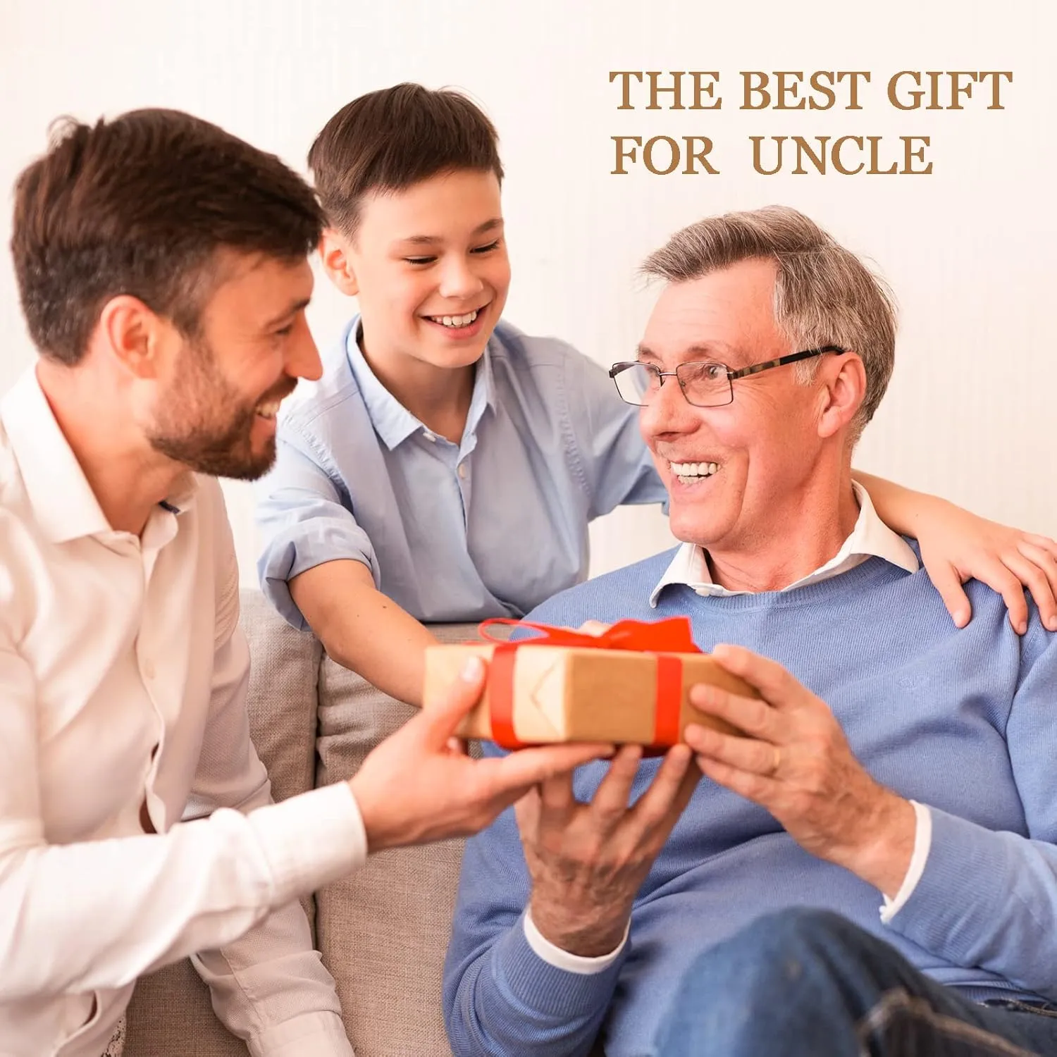 Best Uncle Ever Gifts for Uncle from Niece Nephew, Birthday Gifts for Uncle, Leather Valet Tray and Keychain