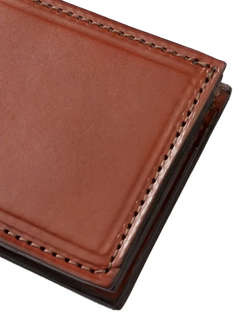 BI-FOLD WALLET - Stitched Bridle Leather with 4 Card Slots