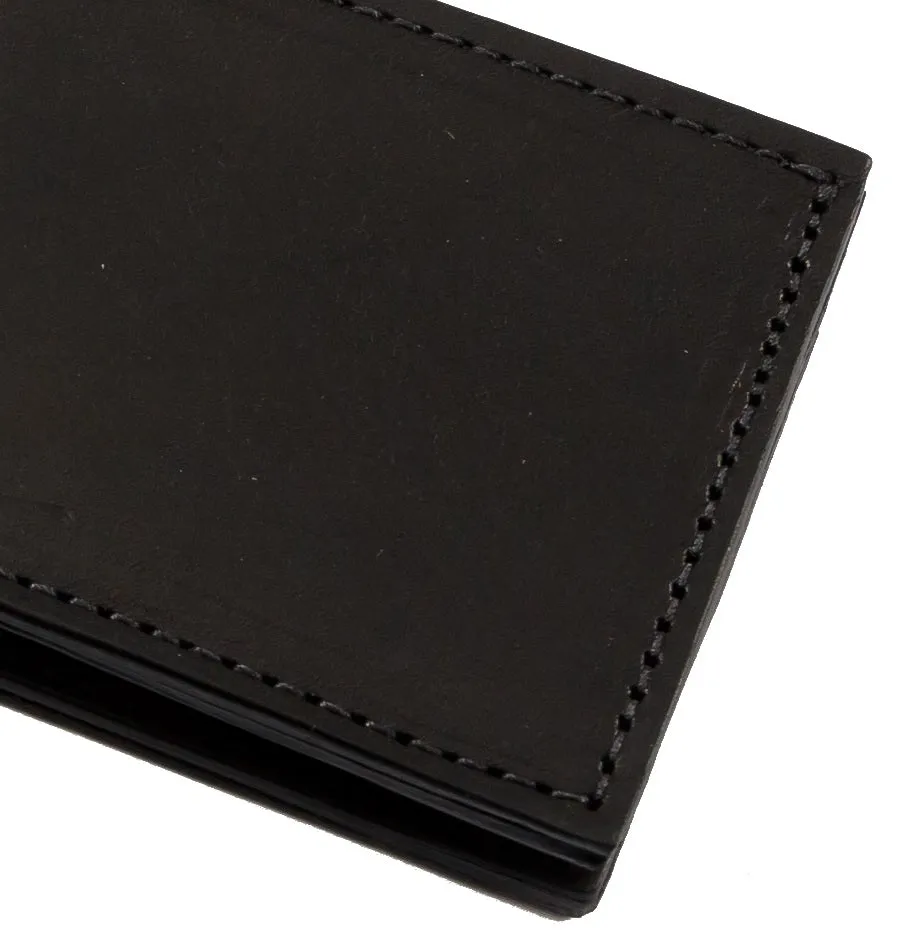 BI-FOLD WALLET - Stitched Bridle Leather with 4 Card Slots