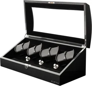 BILLSTONE Watch Winder - Avanti 8 Plus Carbon – Watch Winders for Automatic Watches Rolex