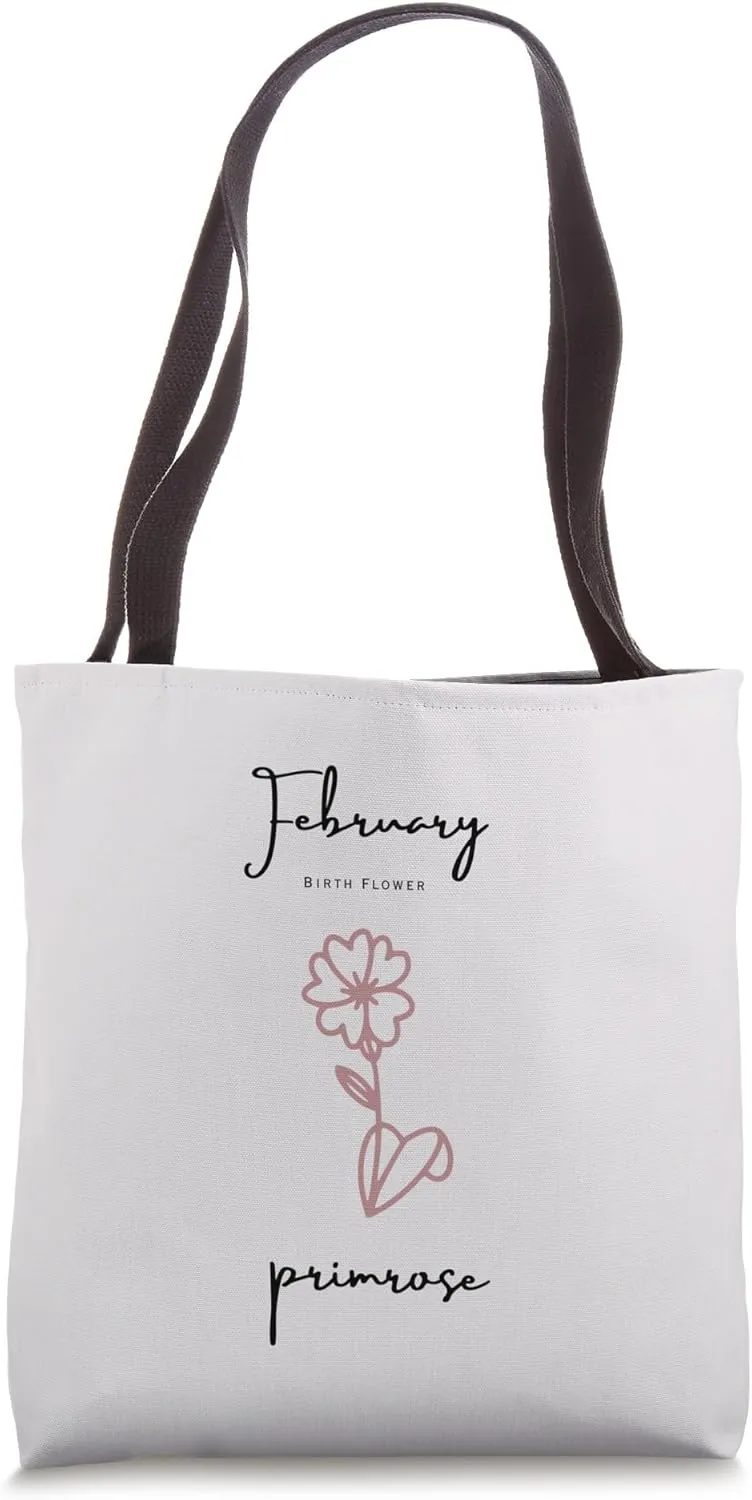 BIRTH FLOWER, FEBRUARY PRIMROSE, GIRL'S, WOMEN'S AND MEN'S Tote Bag