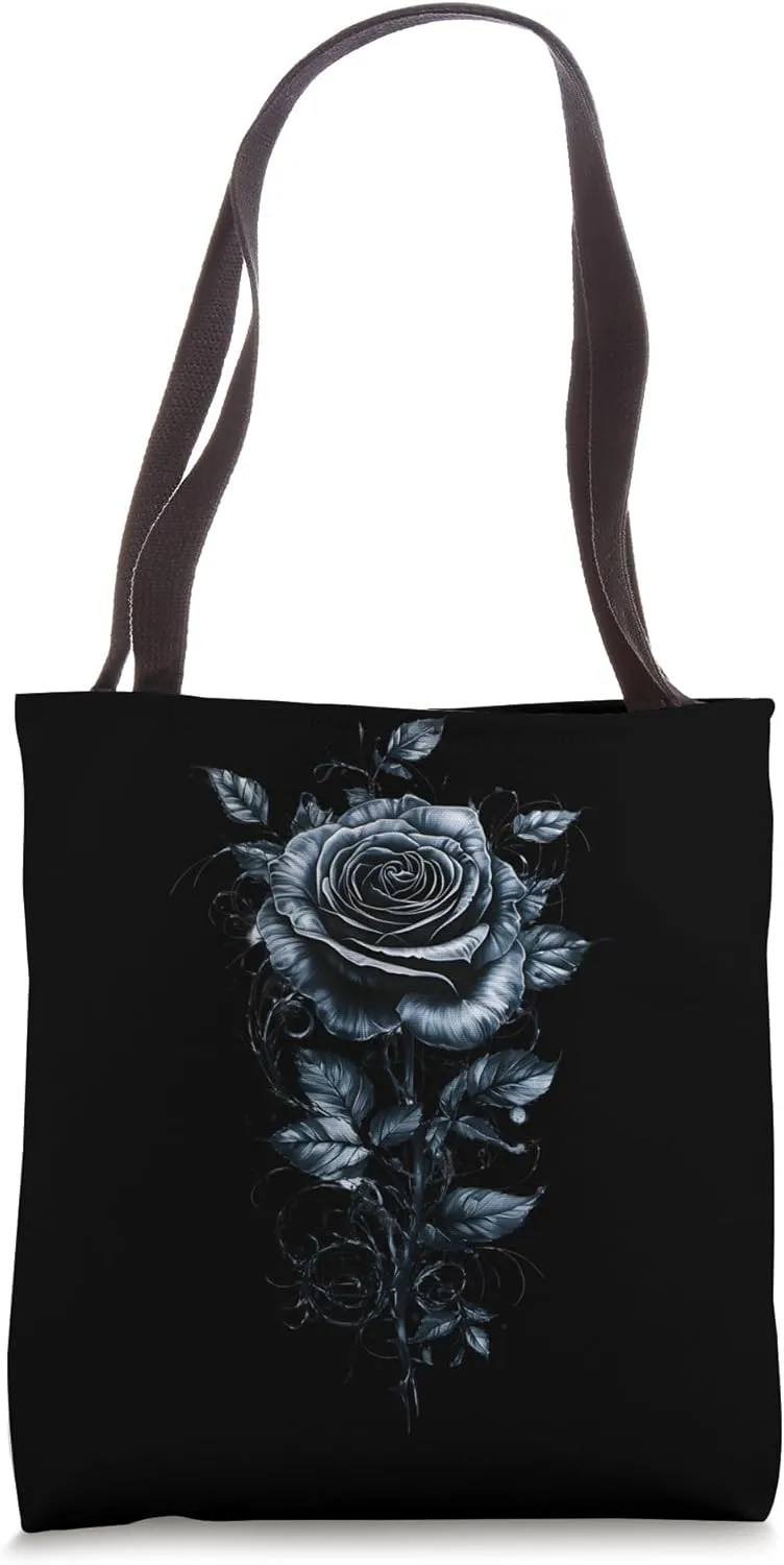 Black Rose Flower Botanist Garden Flower Rose Tote Bag