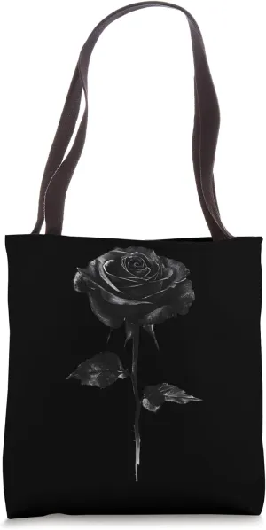 Black Rose Flower Botanist Garden Flower Rose Tote Bag