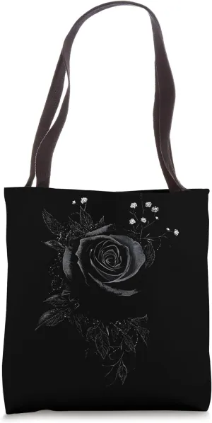 Black Rose Flower Botanist Garden Flower Rose Tote Bag