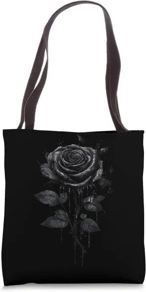 Black Rose Flower Botanist Garden Flower Rose Tote Bag