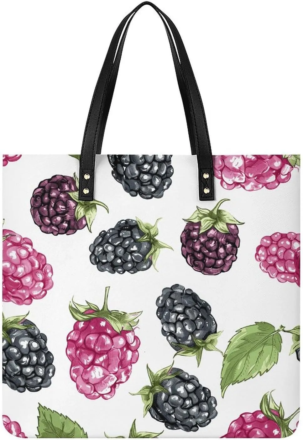 Blackberry Fruit Pattern Large Leather Handbags Women Fashion Handbag Multifunctional Travel Bag It Is A Great Gift for Mothers, Teachers, Friends, Bridesmaids