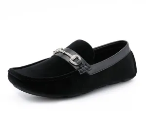 Bling Black Moccasin Shoes
