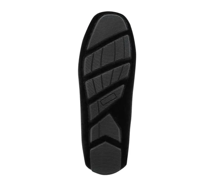 Bling Black Moccasin Shoes