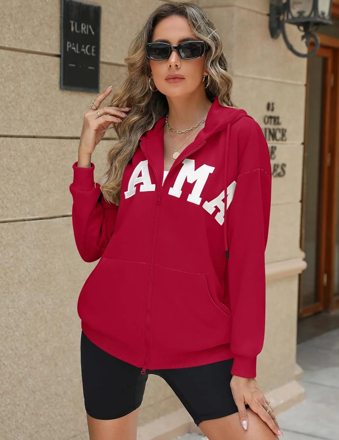 Blingfit Zip Up Hoodies for Women Oversized Y2K Velvet Sweatshirt Long Sleeve 2024 Fashion Hoodie Jacket with Pocket