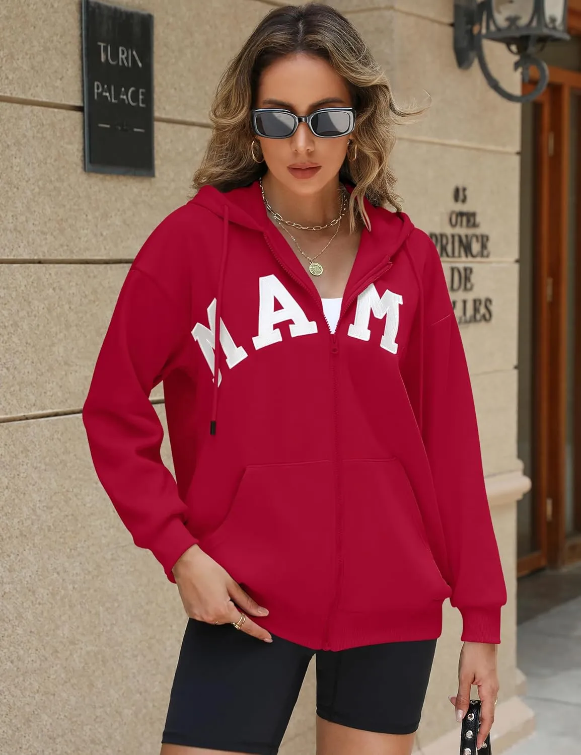 Blingfit Zip Up Hoodies for Women Oversized Y2K Velvet Sweatshirt Long Sleeve 2024 Fashion Hoodie Jacket with Pocket