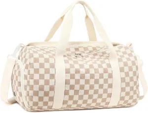 BLUBOON Duffle Bag Girls Kids Cute Gym Bag with Shoes Compartment & Wet Separation Waterproof Sports Overnight Travel Bag