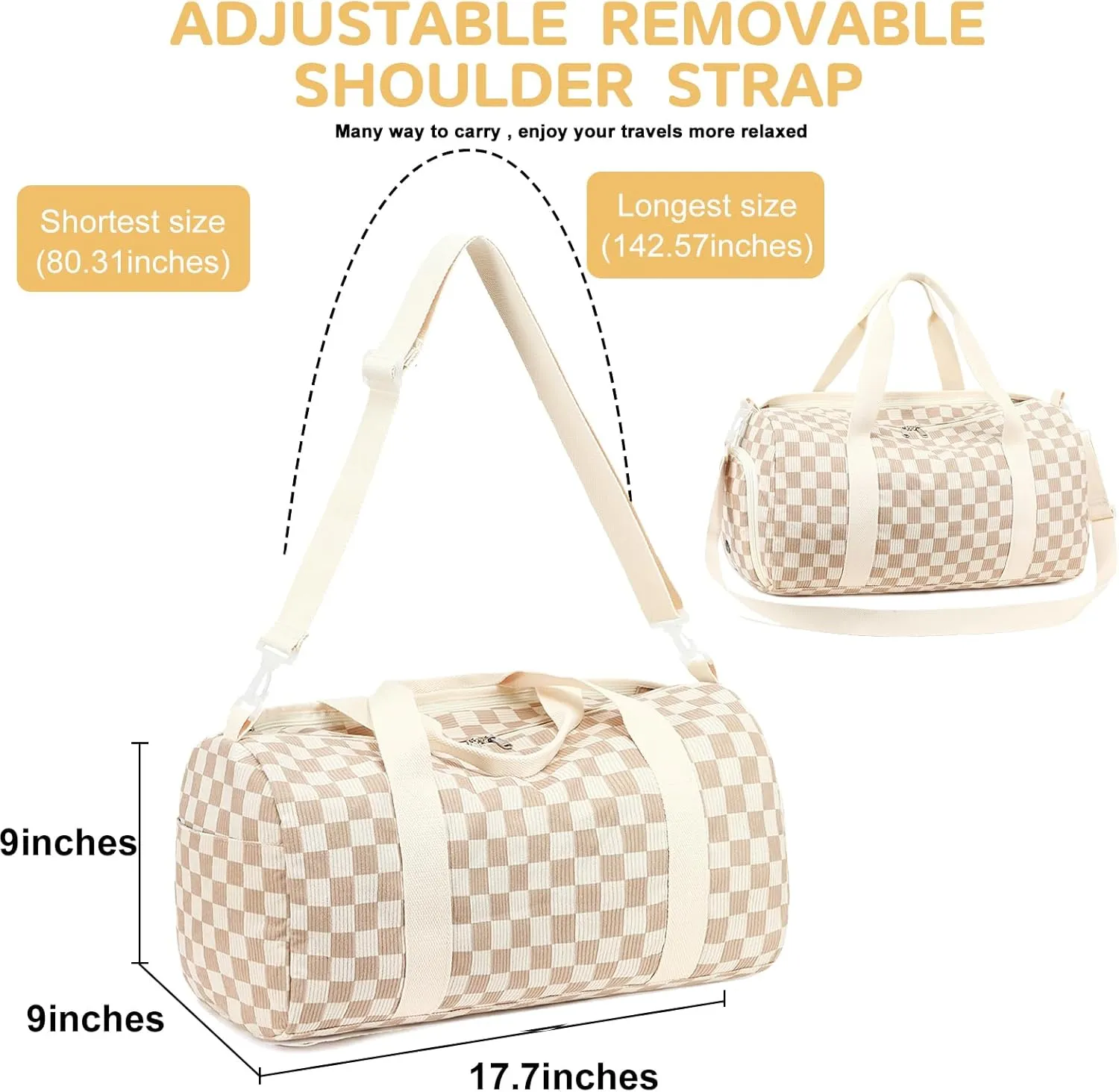 BLUBOON Duffle Bag Girls Kids Cute Gym Bag with Shoes Compartment & Wet Separation Waterproof Sports Overnight Travel Bag