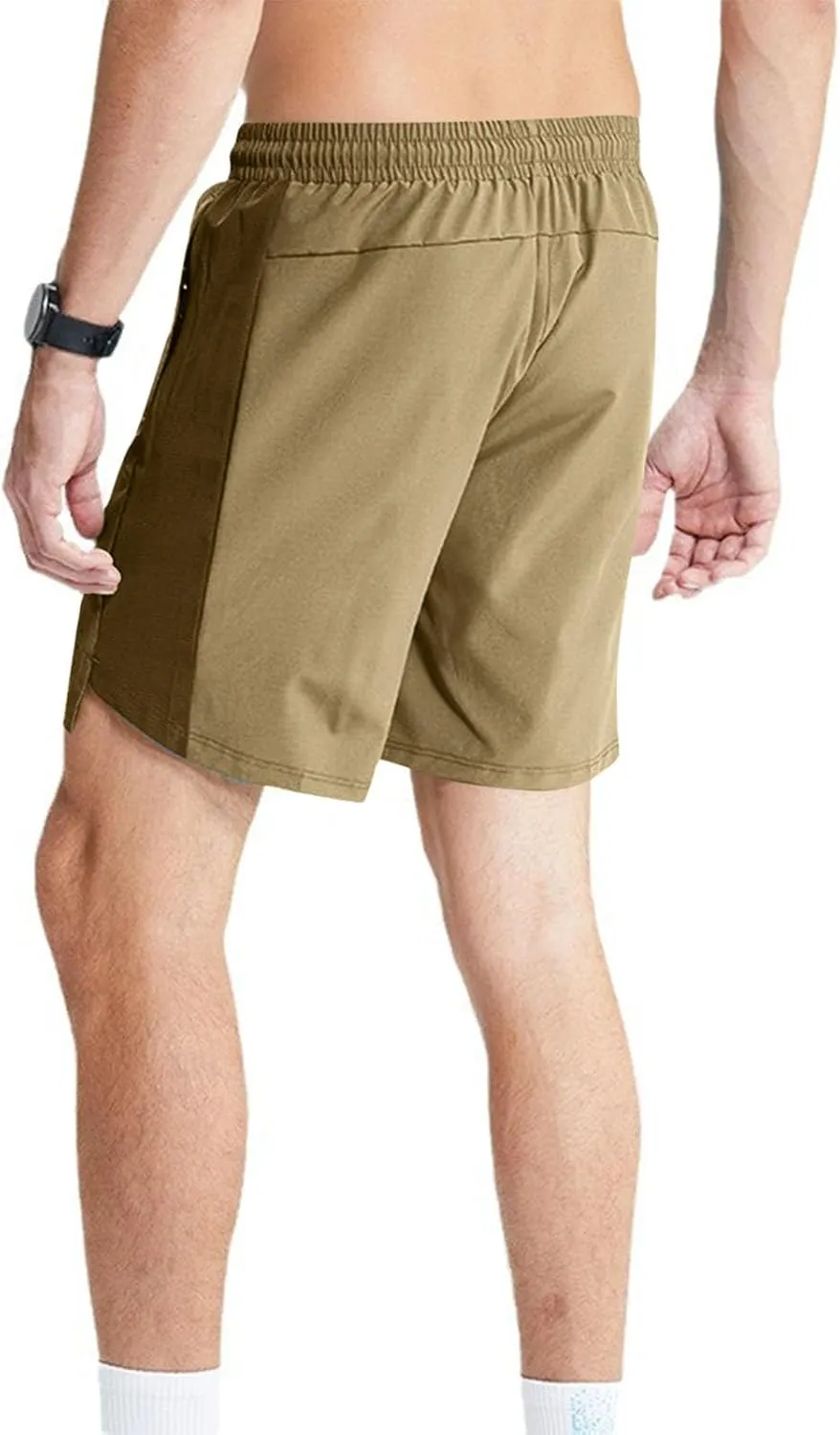 Bodybuilding Shorts for Mens, Mesh Breathable Workout Athletic Gym Shorts Running Stretchy Quick Drying Training Short