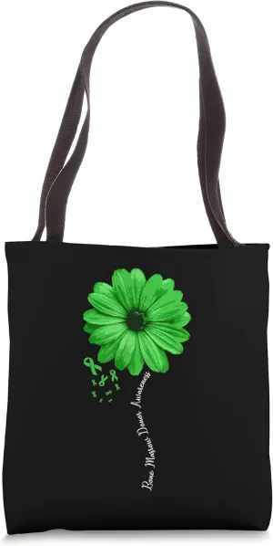 Bone Marrow Donor Awareness Warrior Pretty Ribbon Tote Bag