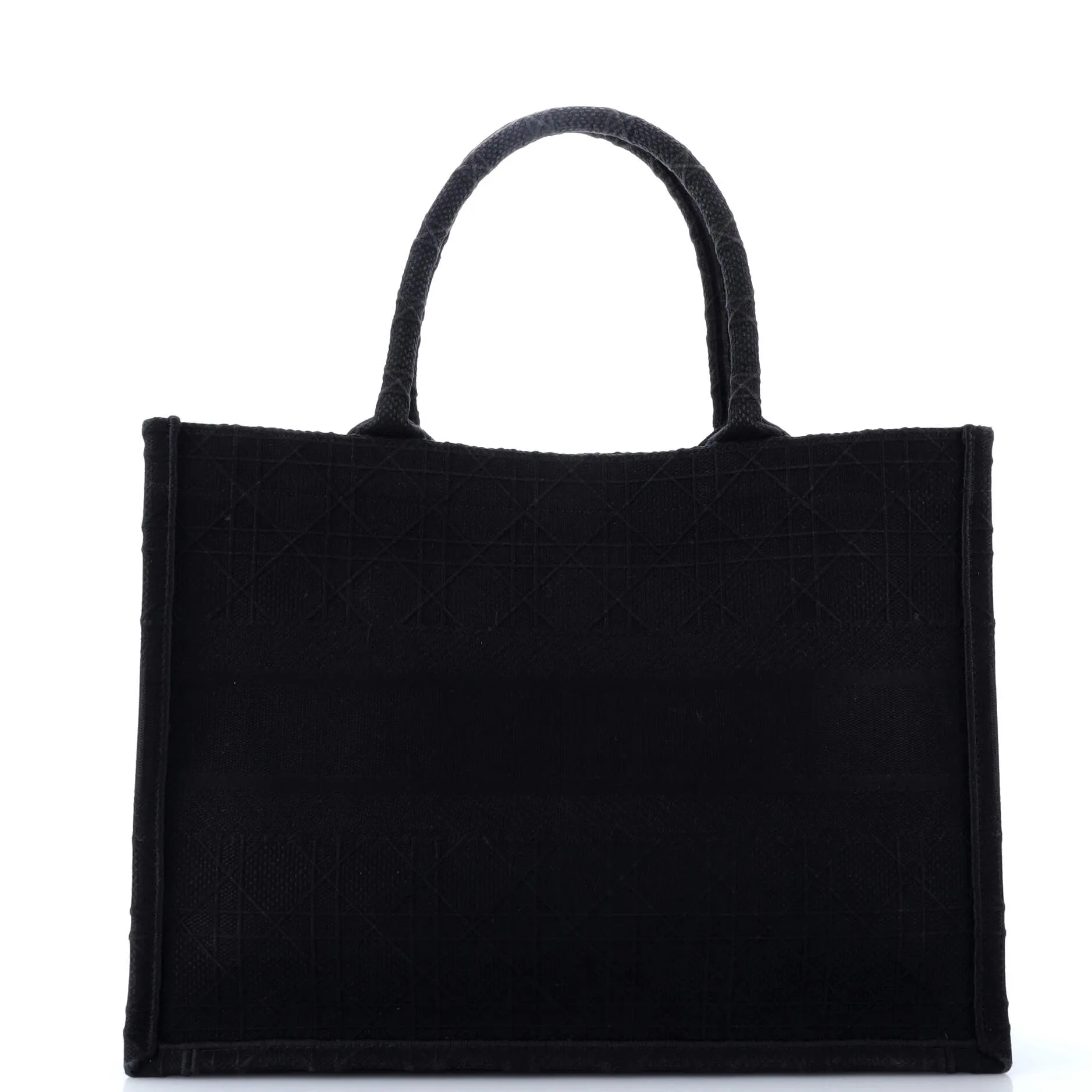 Book Tote Cannage Embroidered Canvas Medium