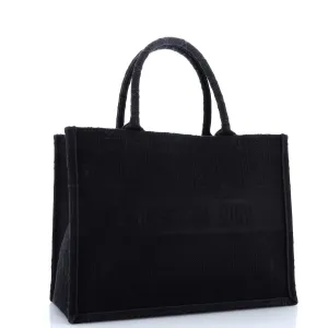 Book Tote Cannage Embroidered Canvas Medium