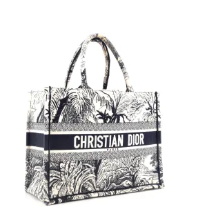 Book Tote Embroidered Canvas Medium