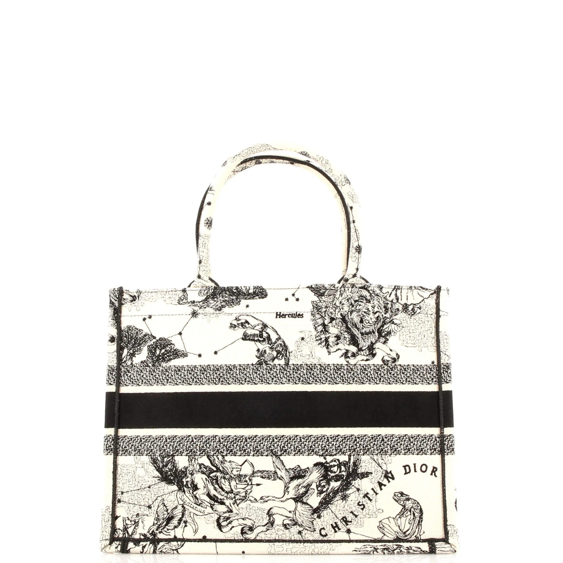 Book Tote Embroidered Canvas Medium