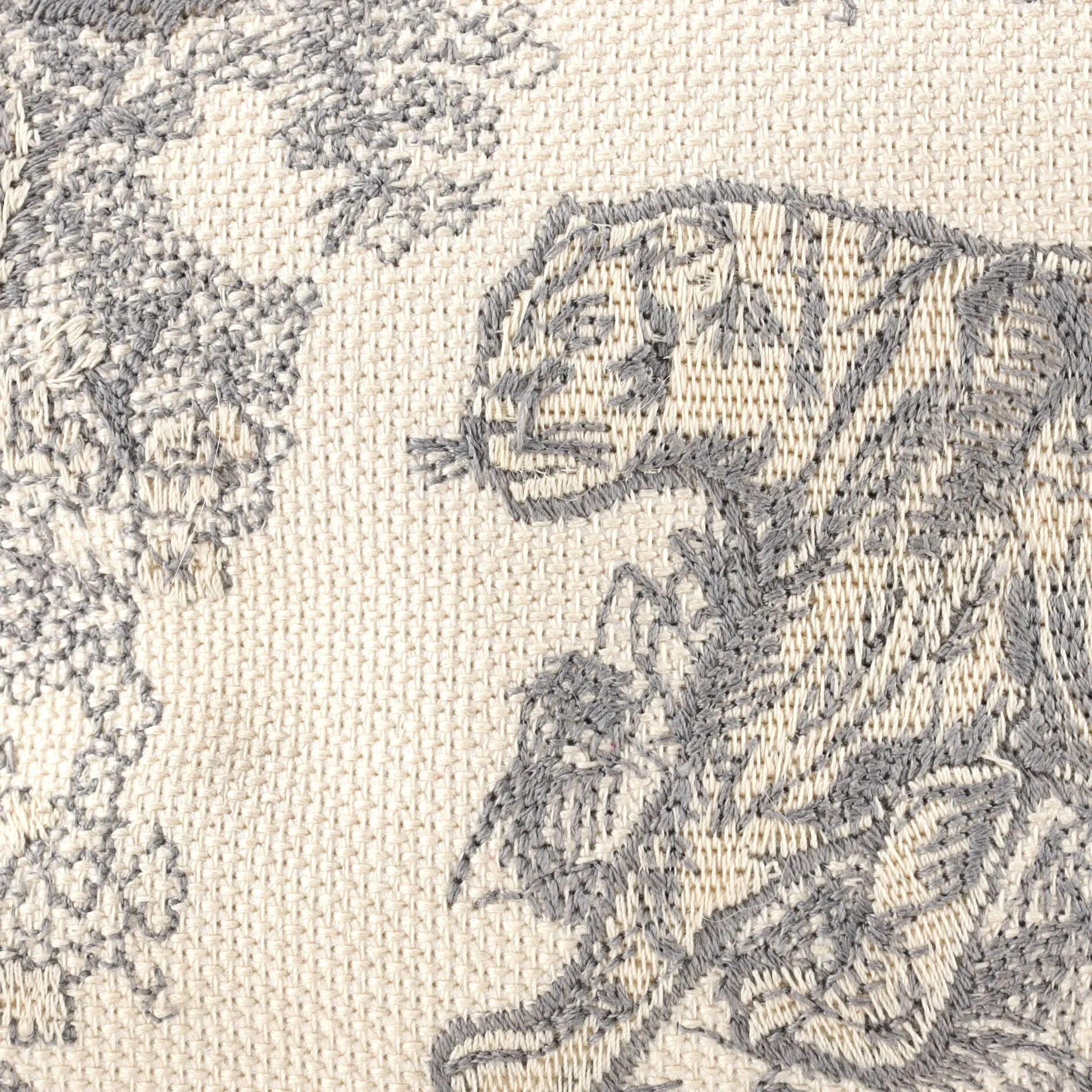 Book Tote Embroidered Canvas Medium