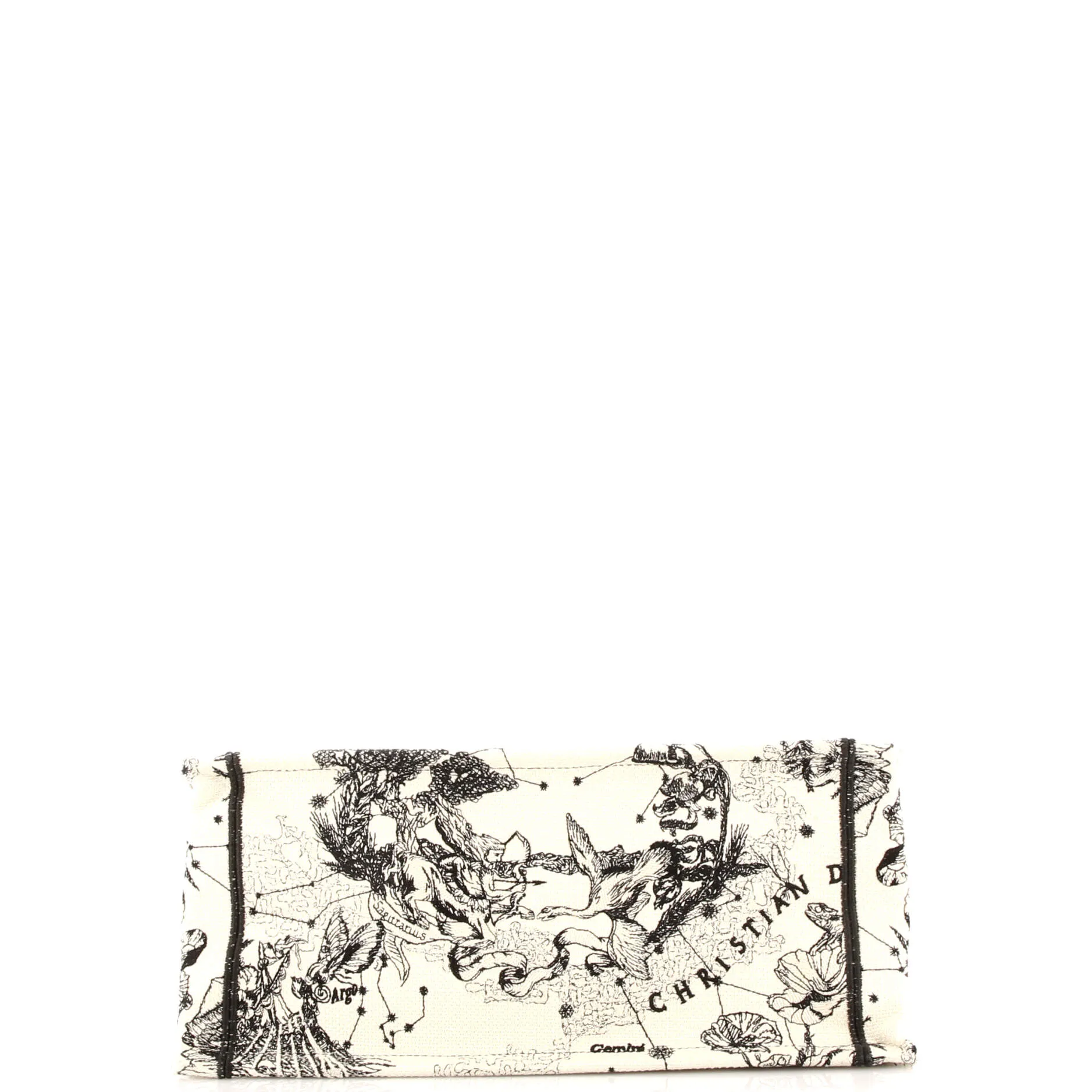 Book Tote Embroidered Canvas Medium