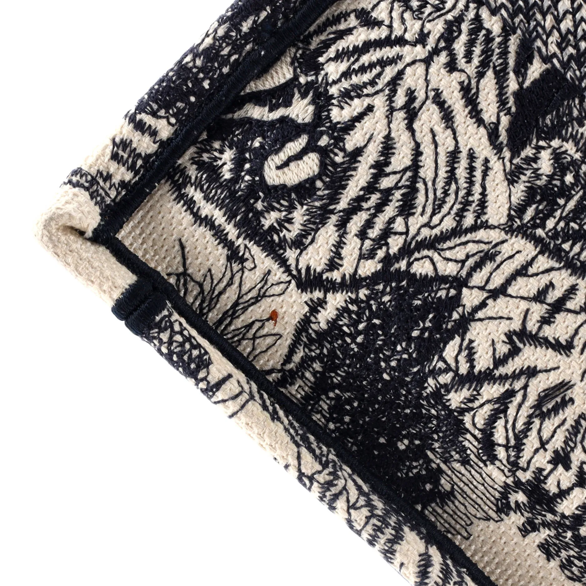 Book Tote Embroidered Canvas Medium