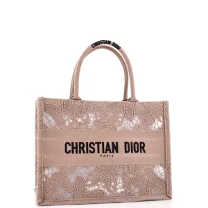 Book Tote Embroidered Lace Medium