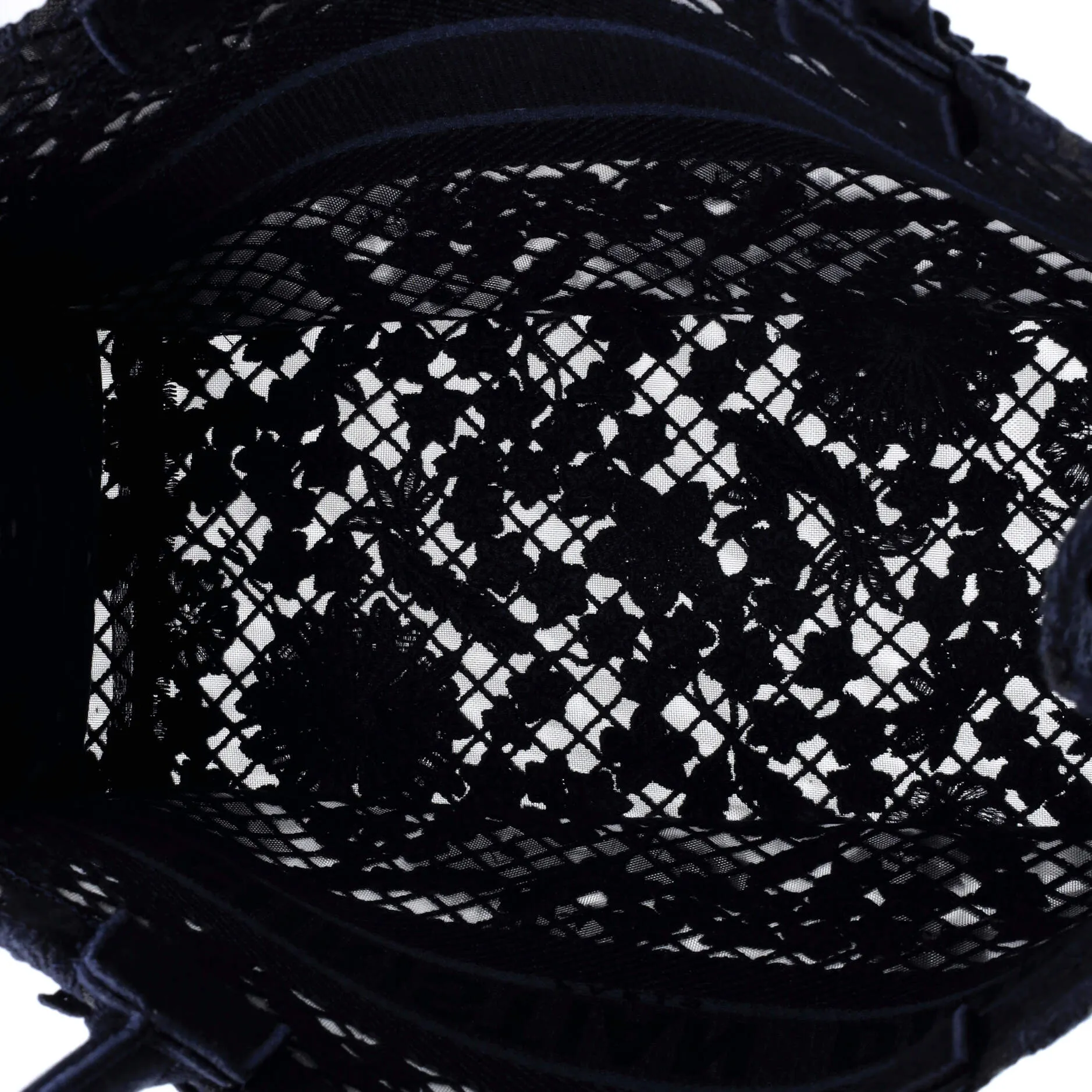 Book Tote Embroidered Lace Medium