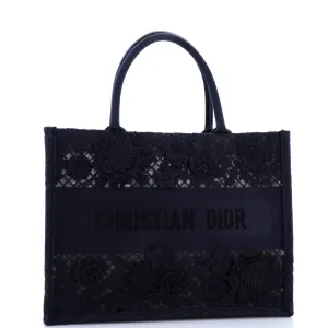 Book Tote Embroidered Lace Medium