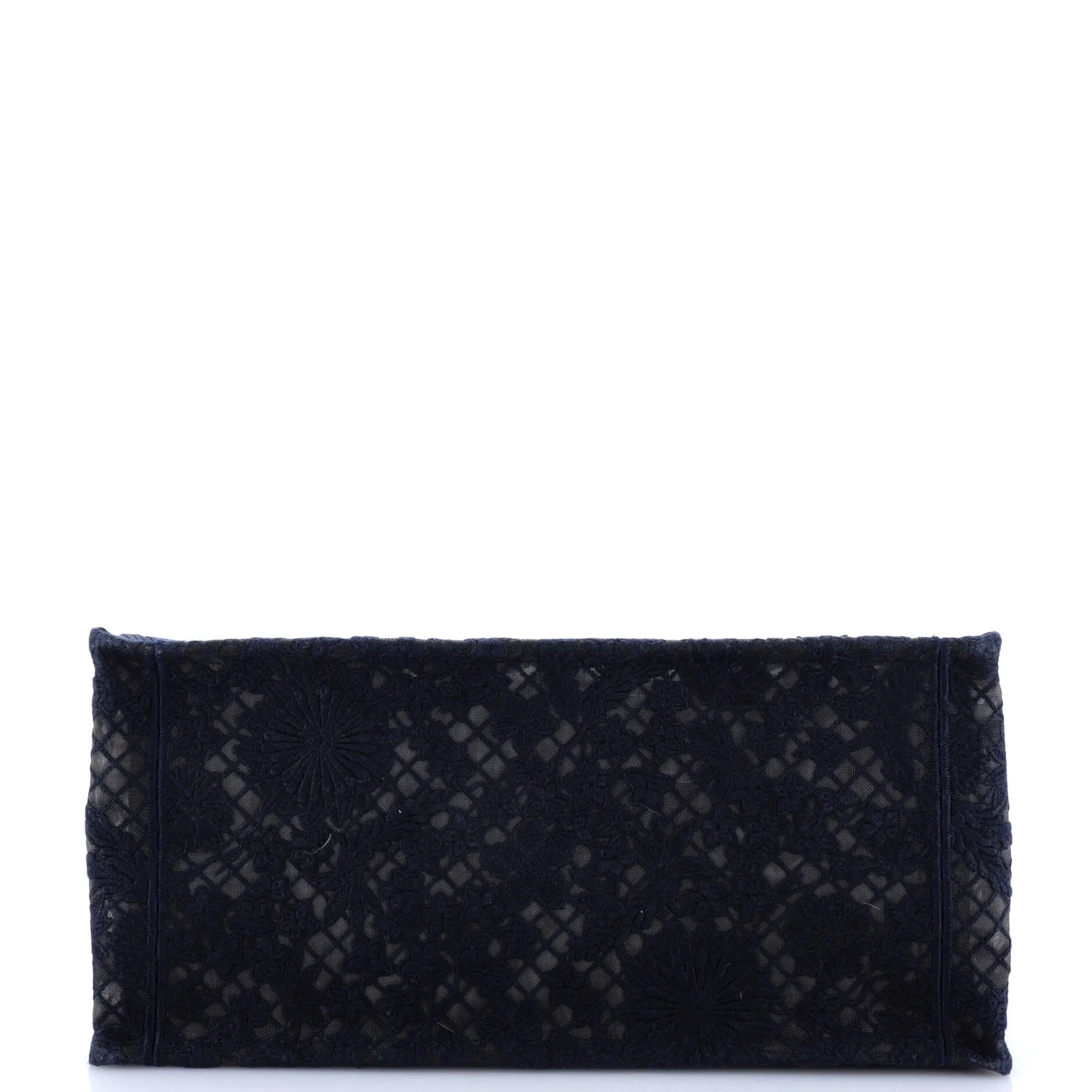 Book Tote Embroidered Lace Medium