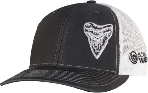 Born of Water Megalodon MEG Tooth Trucker Hat: Scuba Dive | Freediving | Spearfishing