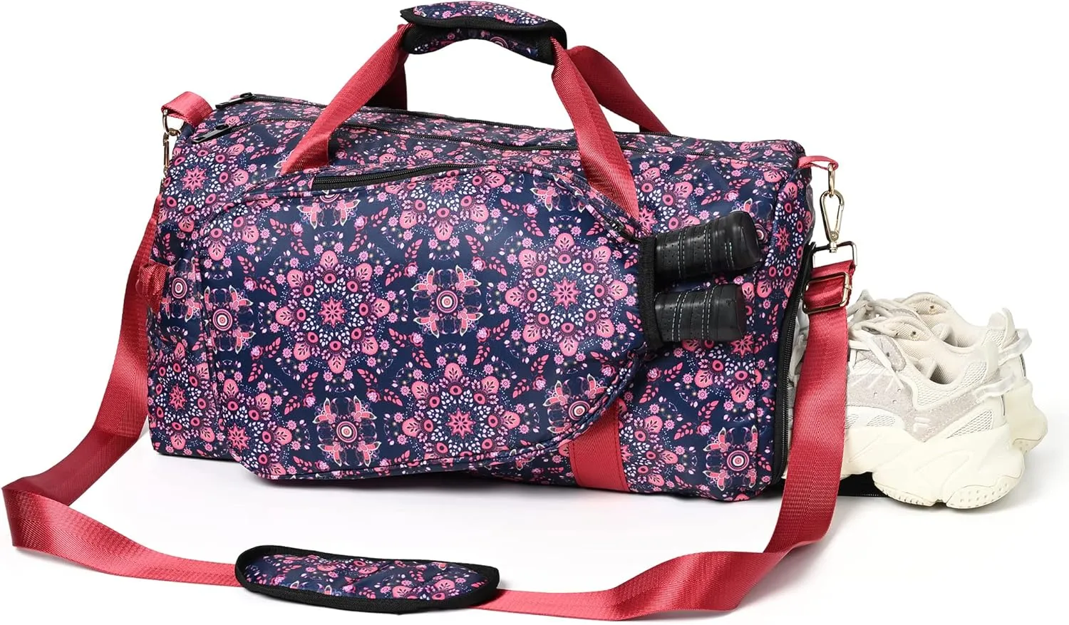 Boulder Bee Pickleball Bags, Premium Pickleball Tote Bag for Girls, Women’s Hand/Shoulder Gym Bag w Water Bottle Holder, with Pickleball Racquet/Paddle Holder