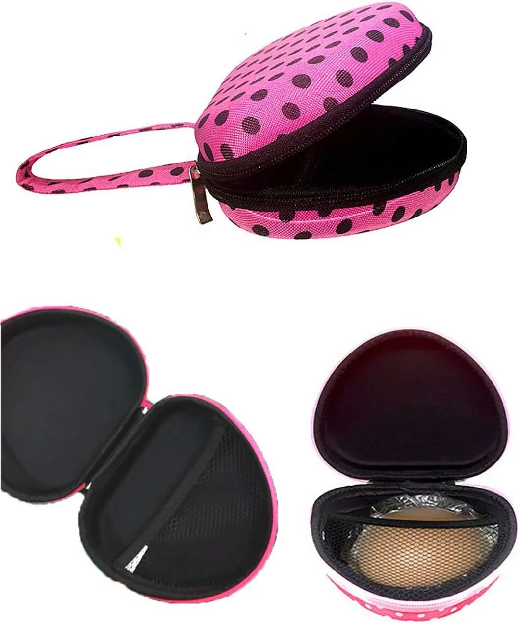 Bra Travel Case 2 Pack, Portable Bra Lingerie Storage Bikini Bag - Waterproof Underwear Organizer for Bra Sizes 30A-36C Cups
