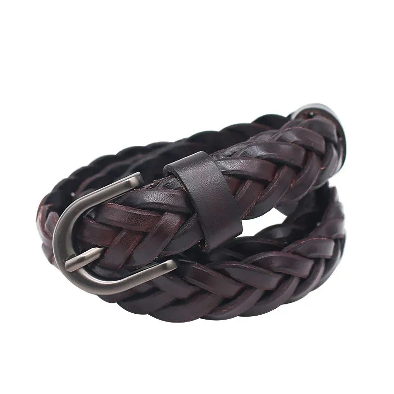 Braided Cowhide Belt