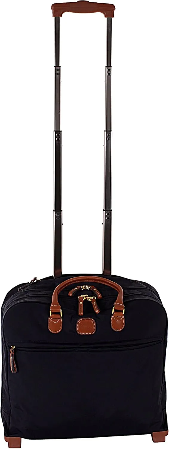 Bric's X-Bag/X-Travel 2.0 - Pilot Bag - Rolling Carry On Luggage - Business - 14 x 15.5-Inch Luggage Laptop Bag, Navy