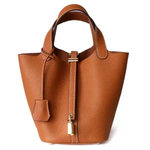 Bridget Brown Leather Tote Handbag