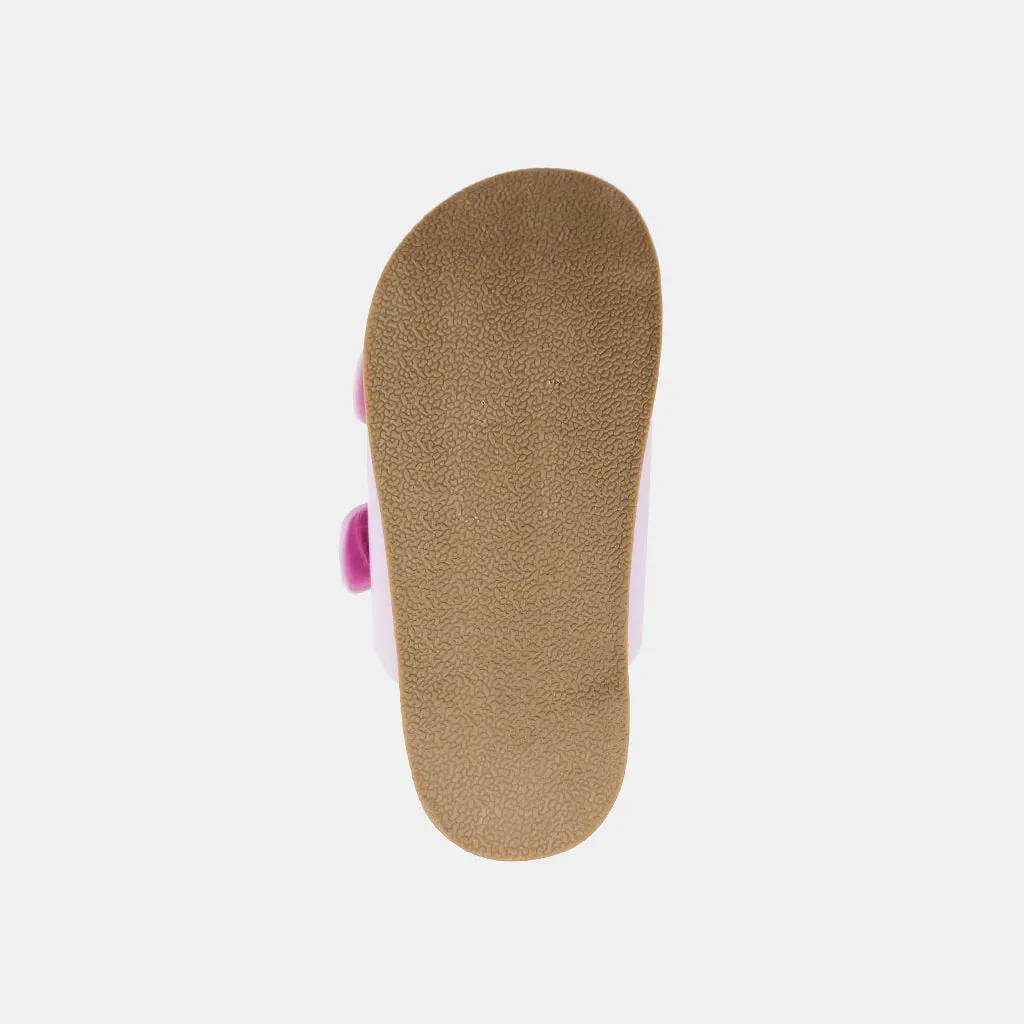 Bridget Kids Metallic Pink Slip On Sandal